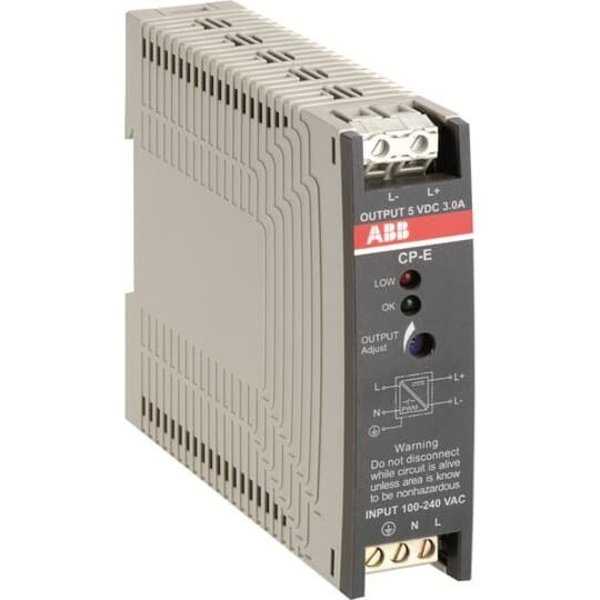 Abb Power Supply, 90/264V AC; 120/375V DC, 24V DC, 18W, 0.75A, DIN Rail 1SVR427030R0000